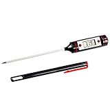 Digitales Küchenthermometer mit Sonde für BBQ, Fleisch, Wein, sofortige Anzeige auf LCD-Display