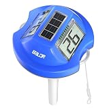 BALDR Solar Schwimmendes für Pool mit zwei großen Displays | IPX7 wasserdichter digitaler Temperaturmesser…