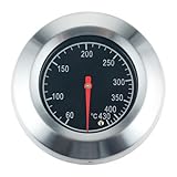 DRELD Edelstahl Grillthermometer Barbecue Thermometer, Röstthermometer, 60-430℃ für Holzkohlegrill,…