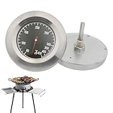 1 Stück Edelstahl Grillthermometer Für Gasgrill, 60-430℃ Grill Thermometer Grill Grilltertermometer…